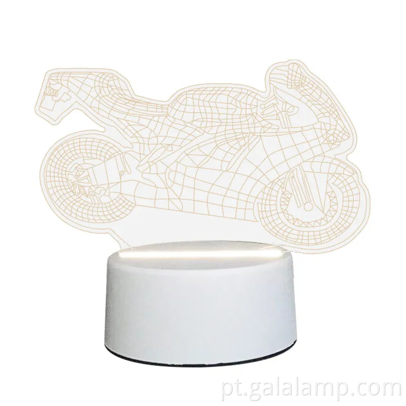 Luz noturna de graduação em 3D - Lâmpada de acrílico luminoso criativo